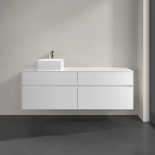 VILLEROY BOCH Toaletní skříňka Collaro, s osvětlením, 4 výsuvy, 1600 x 548 x 500 mm, lesklá bílá / lesklá bílá #C050B0DH, obrázek 3