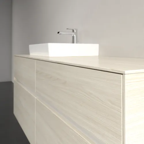 VILLEROY BOCH Toaletní skříňka Collaro, 4 výsuvy, 1400 x 548 x 500 mm, bílý dub / bílý dub #C07400AA, obrázek 5