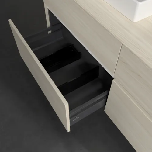 VILLEROY BOCH Toaletní skříňka Collaro, 4 výsuvy, 1400 x 548 x 500 mm, bílý dub / bílý dub #C07400AA, obrázek 6