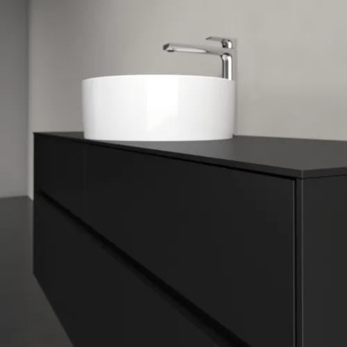 VILLEROY BOCH Toaletní skříňka Collaro, 4 výsuvy, 1400 x 548 x 500 mm, Volcano Black / Volcano Black #C04500VL, obrázek 5