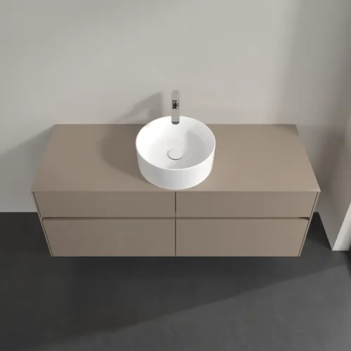 VILLEROY BOCH Toaletní skříňka Collaro, 4 výsuvy, 1400 x 548 x 500 mm, taupe / taupe #C04500VM, obrázek 4