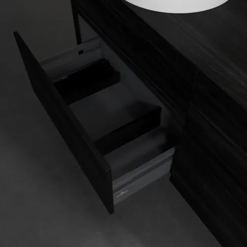VILLEROY BOCH Toaletní skříňka Collaro, 4 výsuvy, 1400 x 548 x 500 mm, černý dub / černý dub #C04600AB, obrázek 6