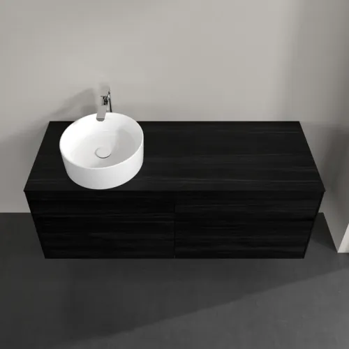 VILLEROY BOCH Toaletní skříňka Collaro, 4 výsuvy, 1400 x 548 x 500 mm, černý dub / černý dub #C04600AB, obrázek 4