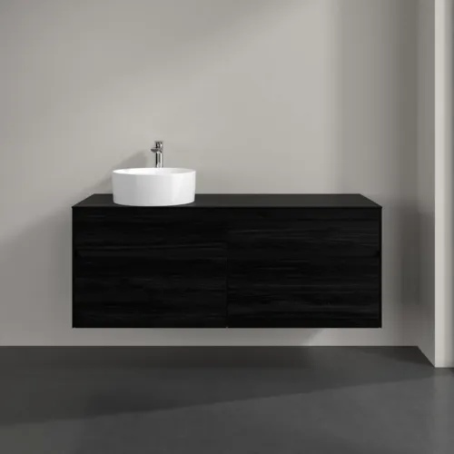 VILLEROY BOCH Toaletní skříňka Collaro, 4 výsuvy, 1400 x 548 x 500 mm, černý dub / černý dub #C04600AB, obrázek 3