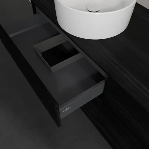 VILLEROY BOCH Toaletní skříňka Collaro, 4 výsuvy, 1400 x 548 x 500 mm, černý dub / černý dub #C04600AB, obrázek 7