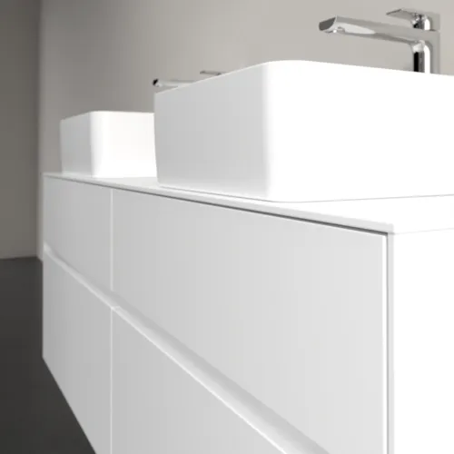 VILLEROY BOCH Toaletní skříňka Collaro, s osvětlením, 4 výsuvy, 1400 x 548 x 500 mm, bílá matná / bílá matná #C048B0MS, obrázek 6