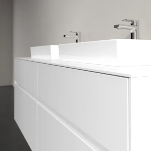 VILLEROY BOCH Toaletní skříňka Collaro, s osvětlením, 4 výsuvy, 1400 x 548 x 500 mm, bílá matná / bílá matná #C076B0MS, obrázek 6