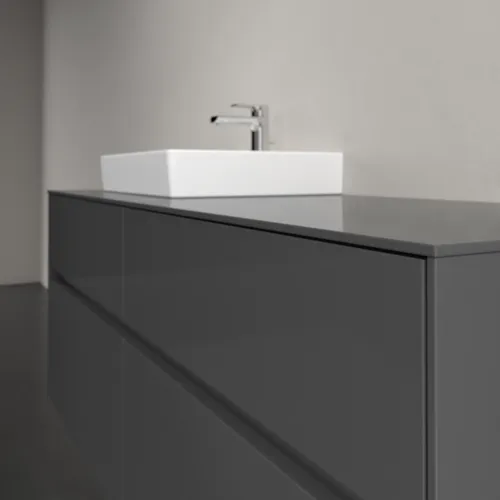 VILLEROY BOCH Toaletní skříňka Collaro, s osvětlením, 4 výsuvy, 1400 x 548 x 500 mm, lesklá šedá / lesklá šedá #C074B0FP, obrázek 6