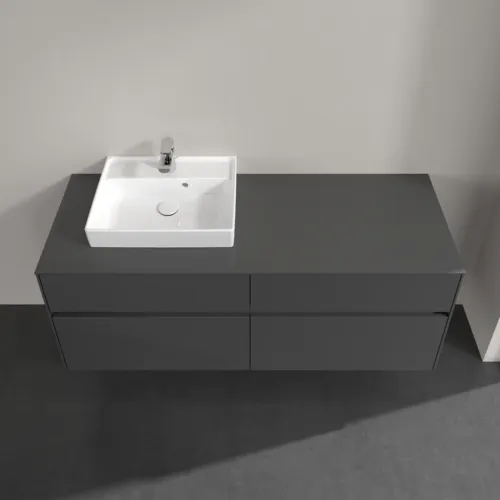 VILLEROY BOCH Toaletní skříňka Collaro, s osvětlením, 4 výsuvy, 1400 x 548 x 500 mm, lesklá šedá / lesklá šedá #C074B0FP, obrázek 4