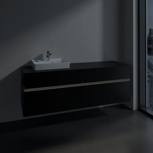 VILLEROY BOCH Toaletní skříňka Collaro, s osvětlením, 4 výsuvy, 1600 x 548 x 500 mm, Volcano Black / Volcano Black #C078B0VL, obrázek 5