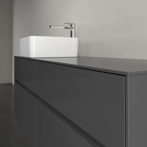 VILLEROY BOCH Toaletní skříňka Collaro, s osvětlením, 4 výsuvy, 1400 x 548 x 500 mm, lesklá šedá / lesklá šedá #C046B0FP, obrázek 6