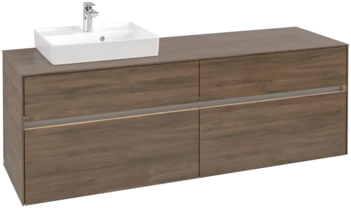VILLEROY BOCH Toaletní skříňka Collaro, s osvětlením, 4 výsuvy, 1600 x 548 x 500 mm, Arizona Oak / Arizona Oak #C078B0VH