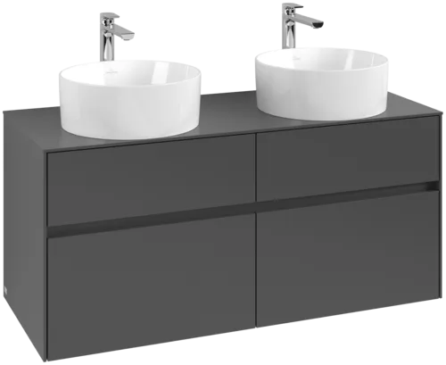 VILLEROY BOCH Collaro toaletní skříňka, 4 výsuvy, 1200 x 548 x 500 mm, Grafit / Grafit #C04400VR