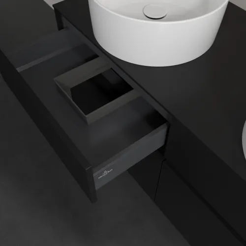 VILLEROY BOCH Toaletní skříňka Collaro, 4 výsuvy, 1200 x 548 x 500 mm, Volcano Black / Volcano Black #C04400VL, obrázek 7