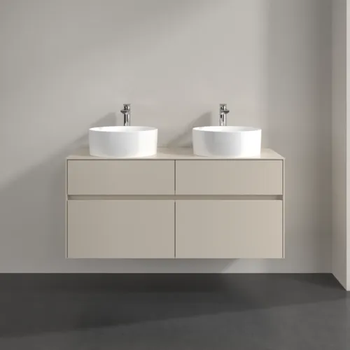 VILLEROY BOCH Toaletní skříňka Collaro, 4 výsuvy, 1200 x 548 x 500 mm, Cashmere Grey / Cashmere Grey #C04400VN, obrázek 3