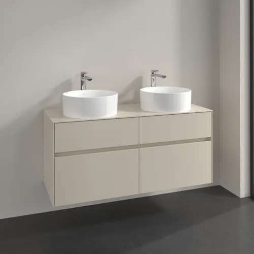 VILLEROY BOCH Toaletní skříňka Collaro, 4 výsuvy, 1200 x 548 x 500 mm, Cashmere Grey / Cashmere Grey #C04400VN, obrázek 2