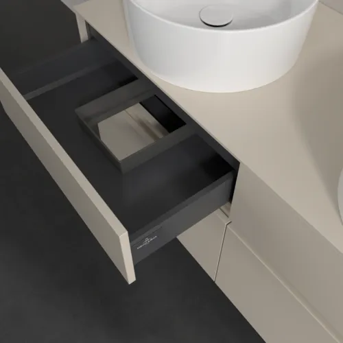 VILLEROY BOCH Toaletní skříňka Collaro, 4 výsuvy, 1200 x 548 x 500 mm, Cashmere Grey / Cashmere Grey #C04400VN, obrázek 7