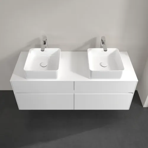 VILLEROY BOCH Toaletní skříňka Collaro, 4 výsuvy, 1400 x 548 x 500 mm, lesklá bílá / lesklá bílá #C04800DH, obrázek 4