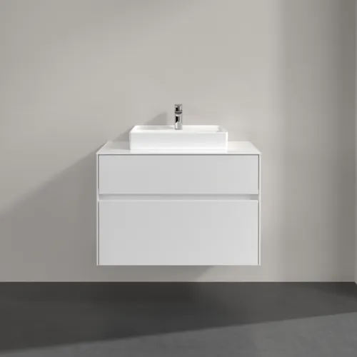 VILLEROY BOCH Toaletní skříňka Collaro, 2 výsuvy, 800 x 548 x 500 mm, lesklá bílá / lesklá bílá #C06900DH, obrázek 3