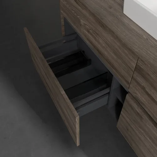 VILLEROY BOCH Toaletní skříňka Collaro, 4 výsuvy, 1400 x 548 x 500 mm, dub kamenný #C07300RK, obrázek 6