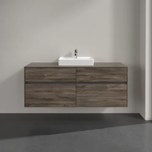 VILLEROY BOCH Toaletní skříňka Collaro, 4 výsuvy, 1400 x 548 x 500 mm, dub kamenný #C07300RK, obrázek 3