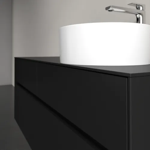 VILLEROY BOCH Toaletní skříňka Collaro, s osvětlením, 4 výsuvy, 1400 x 548 x 500 mm, Volcano Black / Volcano Black #C047B0VL, obrázek 6
