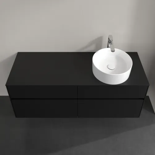 VILLEROY BOCH Toaletní skříňka Collaro, s osvětlením, 4 výsuvy, 1400 x 548 x 500 mm, Volcano Black / Volcano Black #C047B0VL, obrázek 4