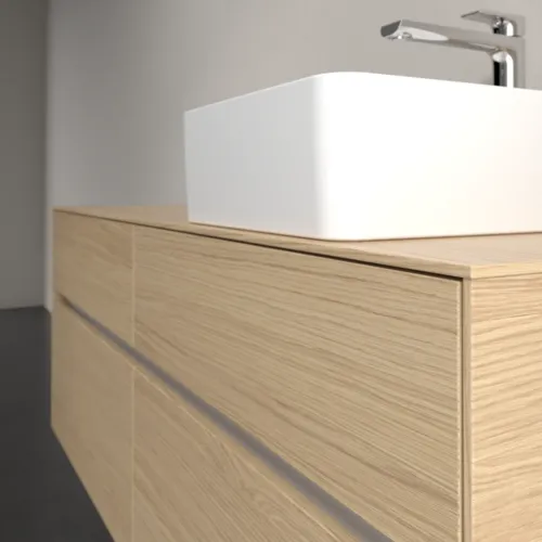 VILLEROY BOCH Toaletní skříňka Collaro, s osvětlením, 4 výsuvy, 1400 x 548 x 500 mm, severský dub / severský dub #C047B0VJ, obrázek 6