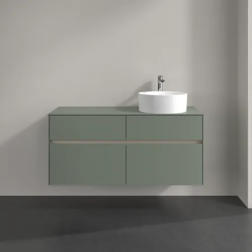 VILLEROY BOCH Toaletní skříňka Collaro, s osvětlením, 4 výsuvy, 1200 x 548 x 500 mm, Soft Green / Soft Green #C043B0AF, obrázek 3