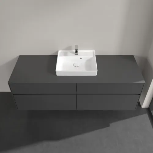 VILLEROY BOCH Toaletní skříňka Collaro, 4 výsuvy, 1600 x 548 x 500 mm, lesklá šedá / lesklá šedá #C07700FP, obrázek 4