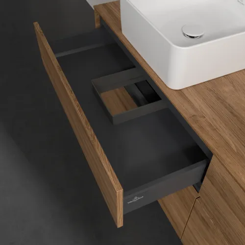 VILLEROY BOCH Toaletní skříňka Collaro, 4 výsuvy, 1600 x 548 x 500 mm, dub Kansas #C05000RH, obrázek 7
