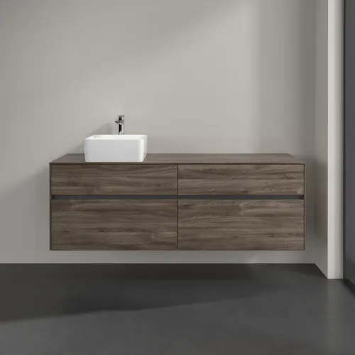 VILLEROY BOCH Toaletní skříňka Collaro, 4 výsuvy, 1600 x 548 x 500 mm, dub kamenný #C05000RK, obrázek 3