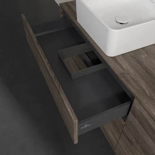 VILLEROY BOCH Toaletní skříňka Collaro, 4 výsuvy, 1600 x 548 x 500 mm, dub kamenný #C05000RK, obrázek 7
