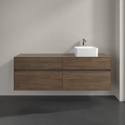 VILLEROY BOCH Toaletní skříňka Collaro, 4 výsuvy, 1600 x 548 x 500 mm, Arizona Oak / Arizona Oak #C05100VH, obrázek 3