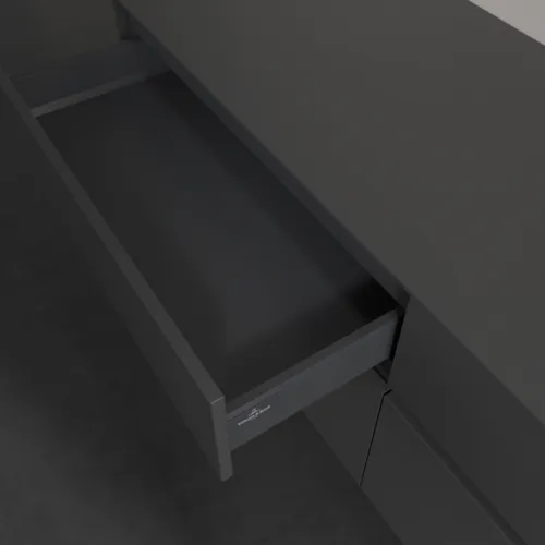 VILLEROY BOCH Toaletní skříňka Collaro, 4 výsuvy, 1600 x 548 x 500 mm, grafitová / grafitová #C05100VR, obrázek 7