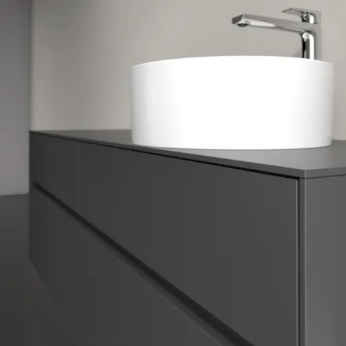 VILLEROY BOCH Toaletní skříňka Collaro, 4 výsuvy, 1600 x 548 x 500 mm, grafitová / grafitová #C05100VR, obrázek 5