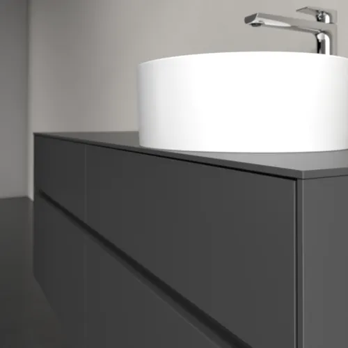VILLEROY BOCH Collaro toaletní skříňka, s osvětlením, 4 výsuvy, 1400 x 548 x 500 mm, Grafit / Grafit #C047B0VR, obrázek 6