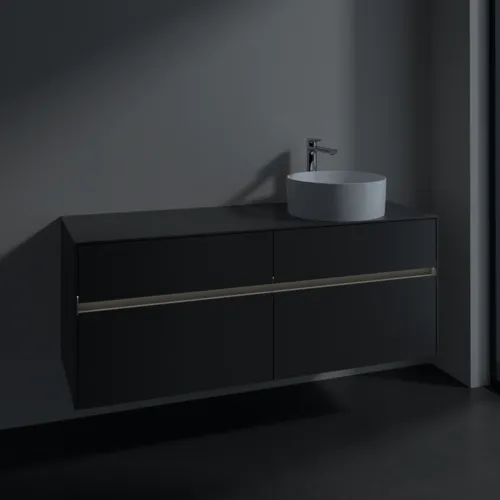 VILLEROY BOCH Collaro toaletní skříňka, s osvětlením, 4 výsuvy, 1400 x 548 x 500 mm, Grafit / Grafit #C047B0VR, obrázek 5