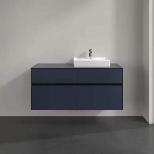 VILLEROY BOCH Toaletní skříňka Collaro, s osvětlením, 4 výsuvy, 1200 x 548 x 500 mm, Marine Blue / Marine Blue #C072B0VQ, obrázek 3