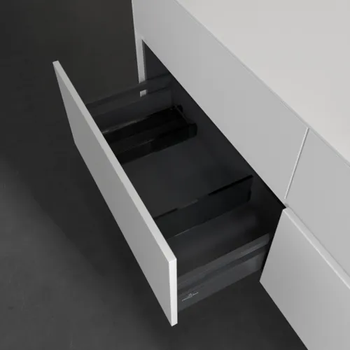 VILLEROY BOCH Toaletní skříňka Collaro, 4 výsuvy, 1400 x 548 x 500 mm, bílá matná / bílá matná #C04700MS, obrázek 6