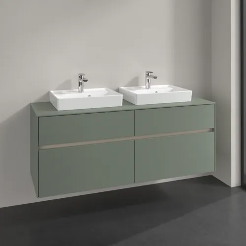 VILLEROY BOCH Toaletní skříňka Collaro, 4 výsuvy, 1400 x 548 x 500 mm, Soft Green / Soft Green #C07600AF, obrázek 2