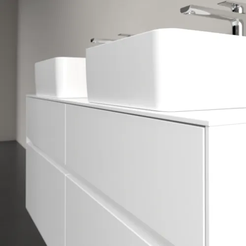 VILLEROY BOCH Collaro toaletní skříňka, s osvětlením, 4 výsuvy, 1200 x 548 x 500 mm, lesklá bílá / lesklá bílá #C044B0DH, obrázek 6