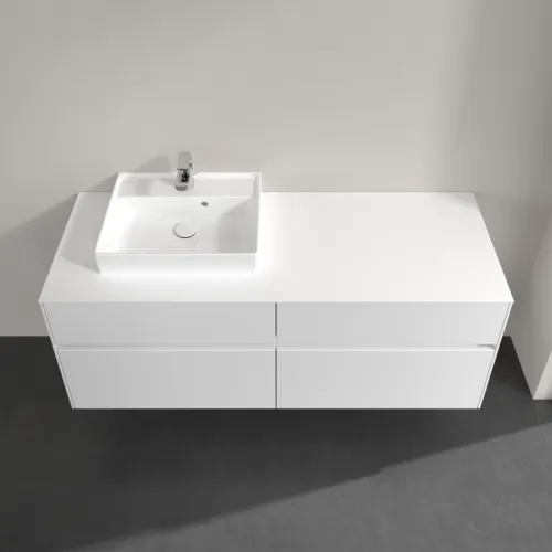 VILLEROY BOCH Toaletní skříňka Collaro, s osvětlením, 4 výsuvy, 1400 x 548 x 500 mm, lesklá bílá / lesklá bílá #C074B0DH, obrázek 4