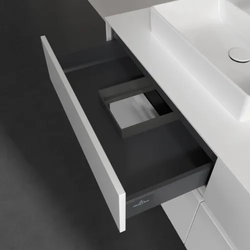 VILLEROY BOCH Toaletní skříňka Collaro, s osvětlením, 4 výsuvy, 1400 x 548 x 500 mm, lesklá bílá / lesklá bílá #C074B0DH, obrázek 8