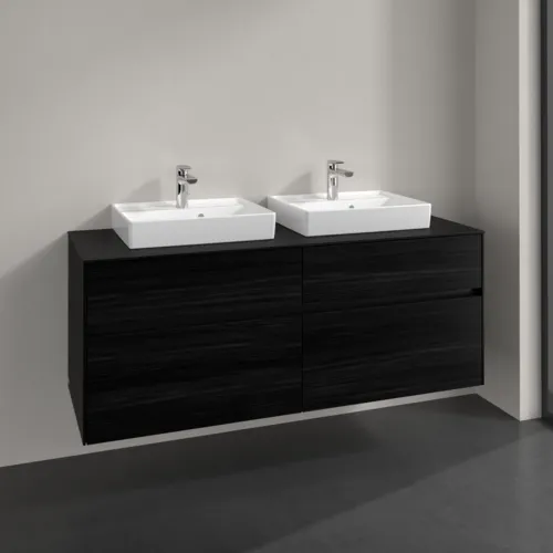 VILLEROY BOCH Toaletní skříňka Collaro, 4 výsuvy, 1400 x 548 x 500 mm, černý dub / černý dub #C07600AB, obrázek 2