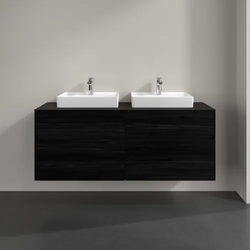 VILLEROY BOCH Toaletní skříňka Collaro, 4 výsuvy, 1400 x 548 x 500 mm, černý dub / černý dub #C07600AB, obrázek 3