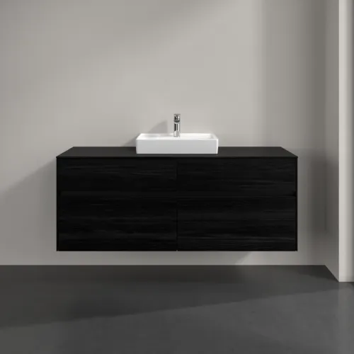 VILLEROY BOCH Toaletní skříňka Collaro, s osvětlením, 4 výsuvy, 1400 x 548 x 500 mm, černý dub / černý dub #C073B0AB, obrázek 3