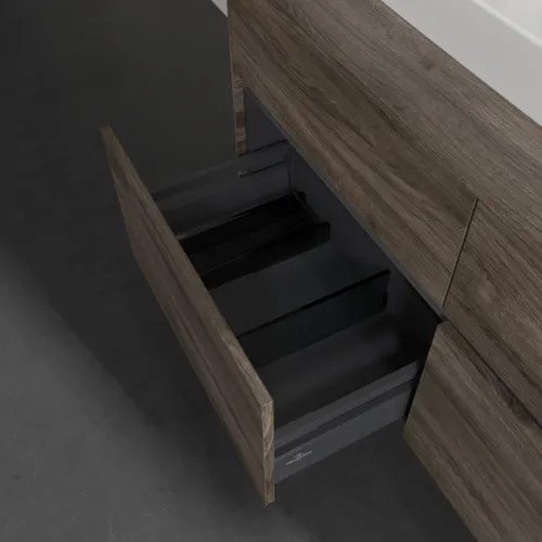 VILLEROY BOCH Umyvadlová skříňka Collaro, s osvětlením, 4 výsuvy, 1200 x 548 x 500 mm, dub kamenný #C071B0RK, obrázek 7
