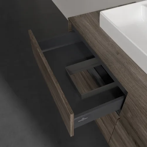 VILLEROY BOCH Umyvadlová skříňka Collaro, s osvětlením, 4 výsuvy, 1200 x 548 x 500 mm, dub kamenný #C071B0RK, obrázek 8