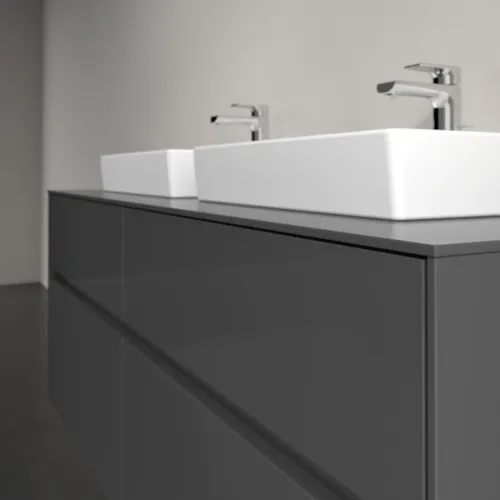 VILLEROY BOCH Toaletní skříňka Collaro, s osvětlením, 4 výsuvy, 1400 x 548 x 500 mm, lesklá šedá / lesklá šedá #C076B0FP, obrázek 6